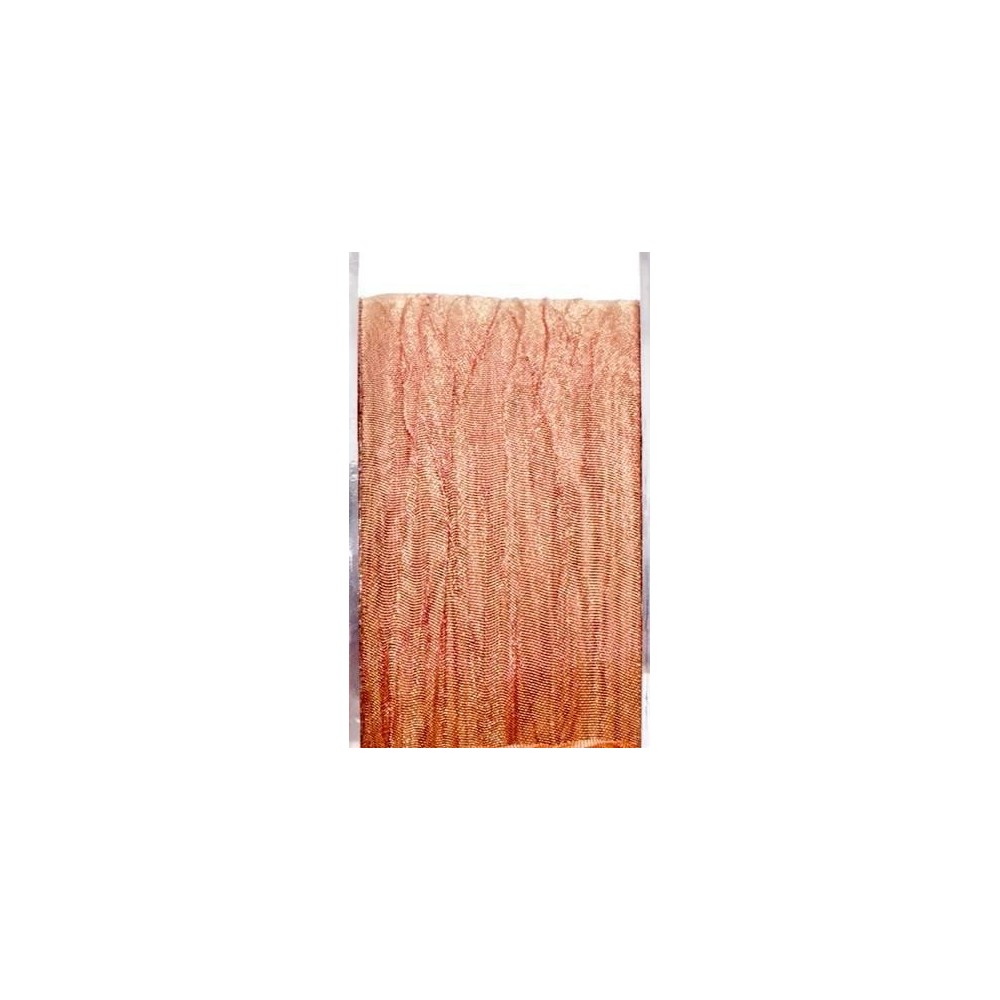 PLISSE' RONDELLE 38MM 15MT GOLD PINK